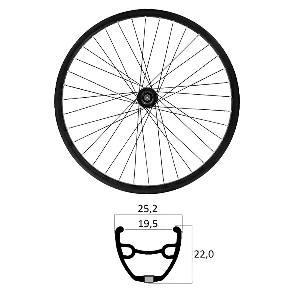 Mvtek E-Bike 29´´ 6B Disc Tubeless MTB front wheel