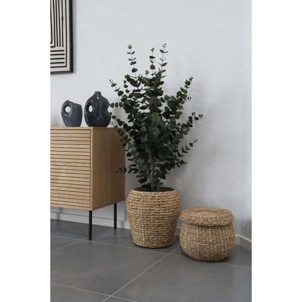 Sztuczne DRZEWKO EUKALIPTUS 120 cm w donicy z cementu