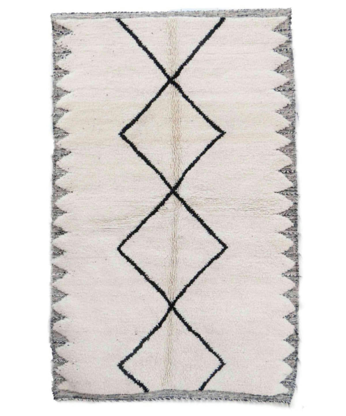 BERBERE - Tapis Berbere marocain pure laine 166x268