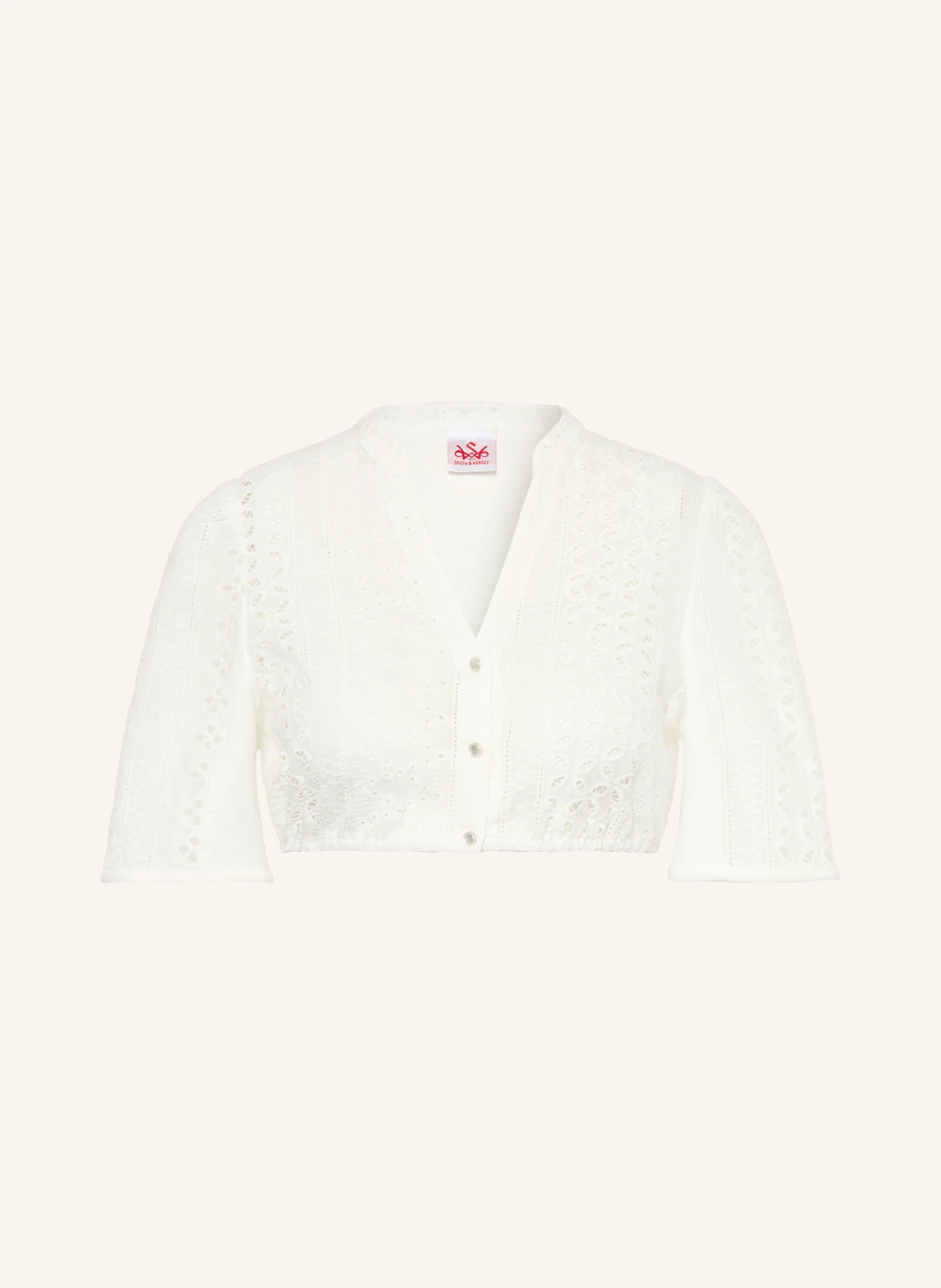 Spieth & Wensky Dirndlbluse HILKE mit Lochspitze