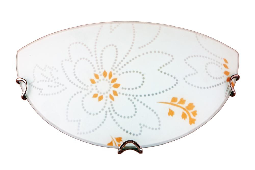 Kinkiet chromowany biały LANA 1xE27x40W wym:15x30x9cm IP20 Candellux