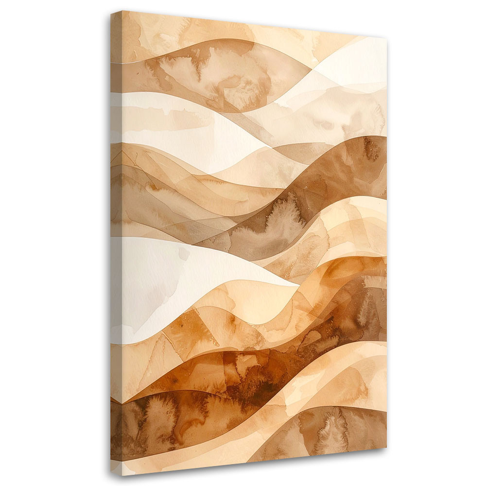 Obraz do salonu sypialni biura loftu, Abstrakcyjne fale pastelowy 20x30