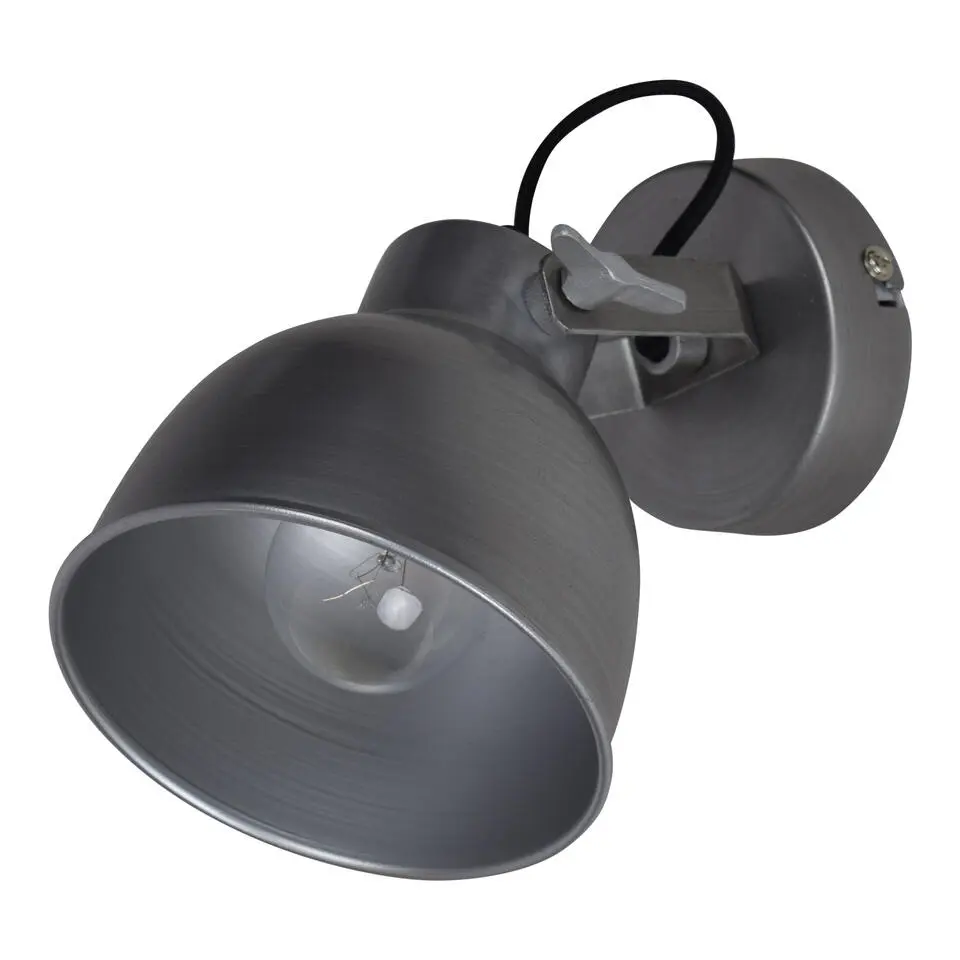 Wandlamp Industrial Large &Oslash;14cm Antique Zink
