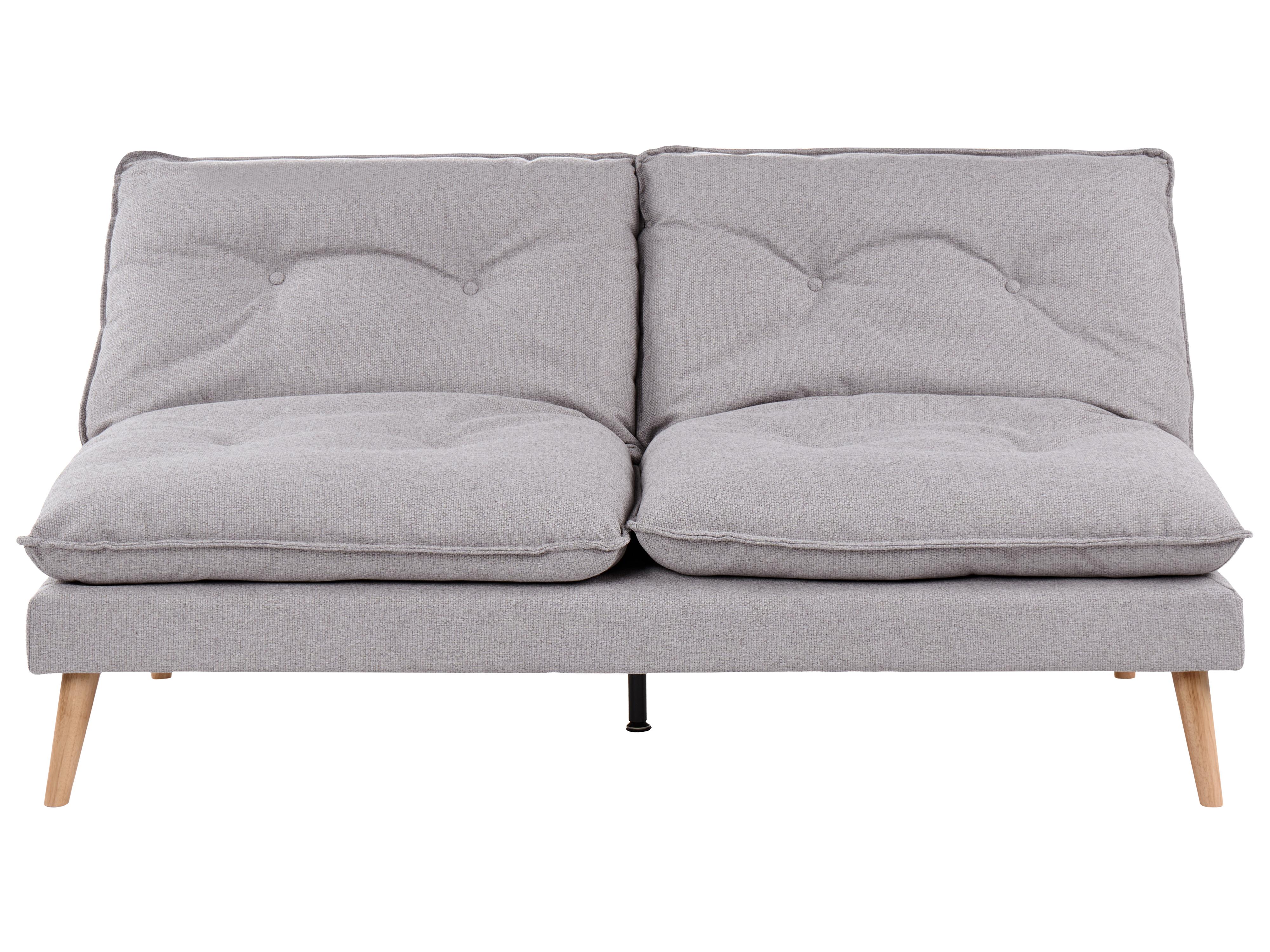 Sofa Bed 3 Seater YILA Fabric Grey