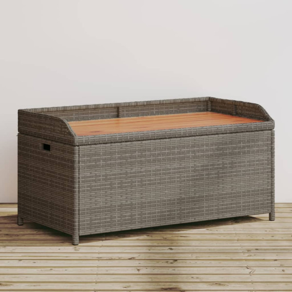ławka Szary 100 x 50 x 52 cm Technorattan vidaXL