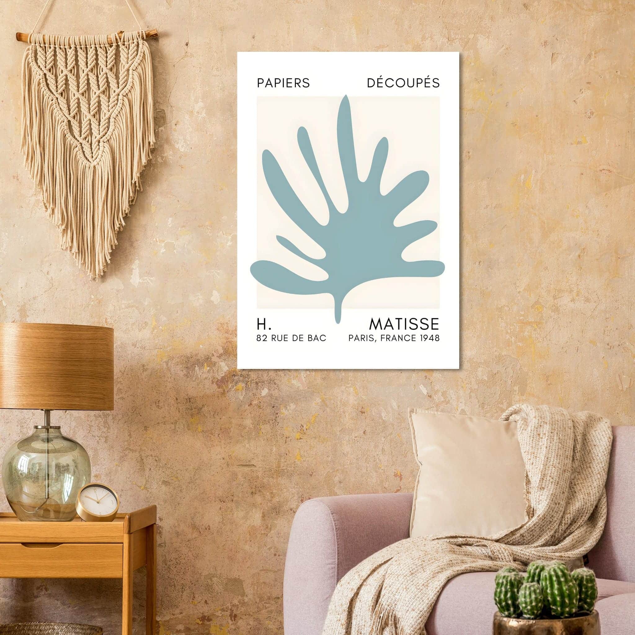 Artfulprints Poster Matisse – Coral drift turquoise  - 70x100 cm - Turquoise