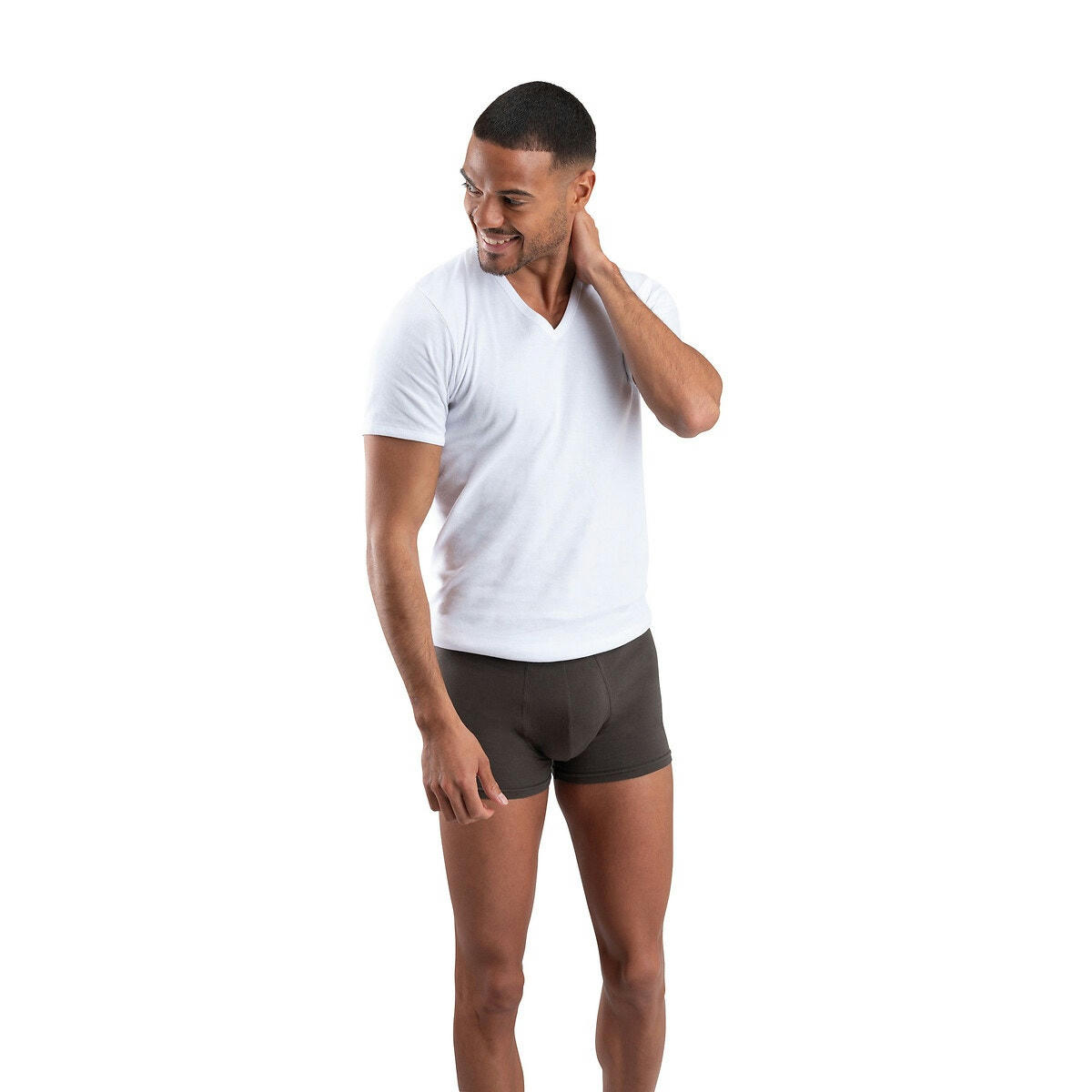 T-shirt col V manches courtes