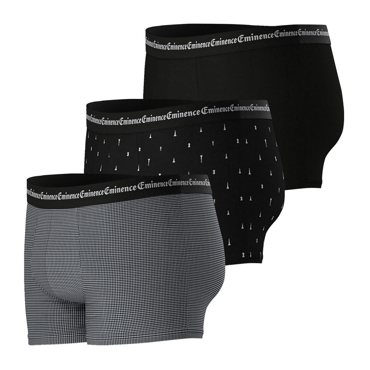 Lot de 3 boxers BUSINESS PRINT
