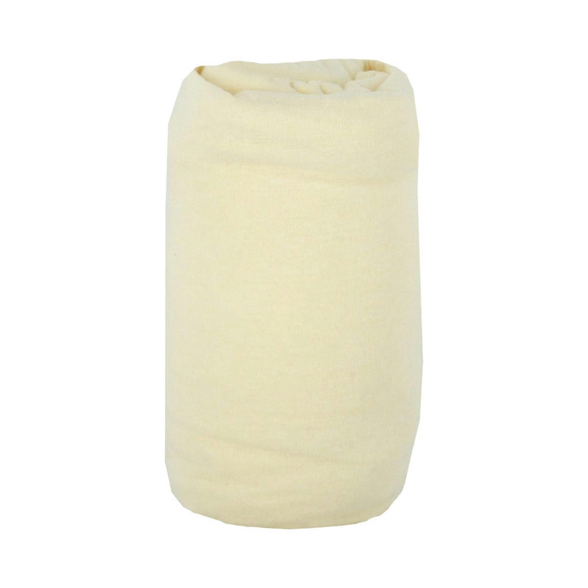 - Drap-housse bébé beige en coton 60x120 cm