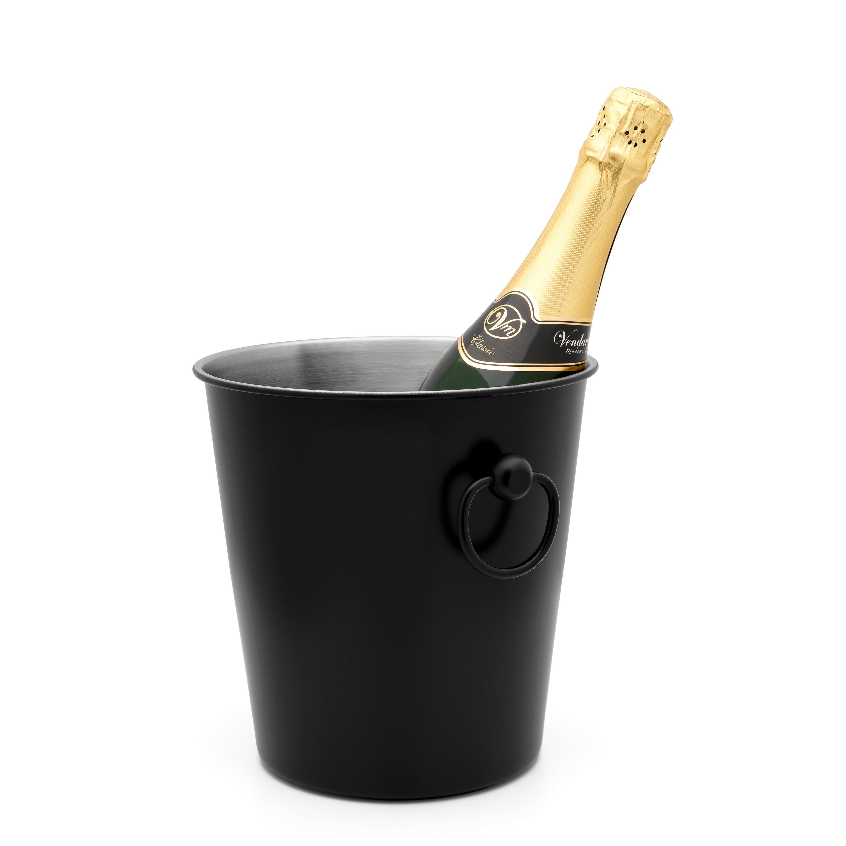 Leopold Vienna - Champagnekoeler RVS zwart