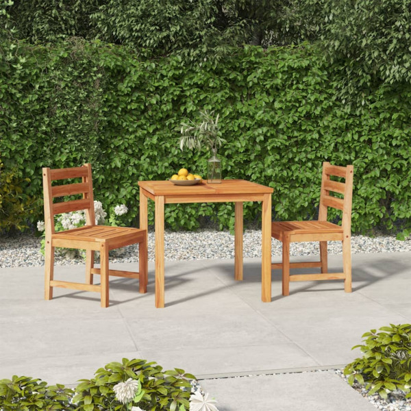 Meble ogrodowe Brąz 80 x 80 x 77 cm Drewno tekowe vidaXL