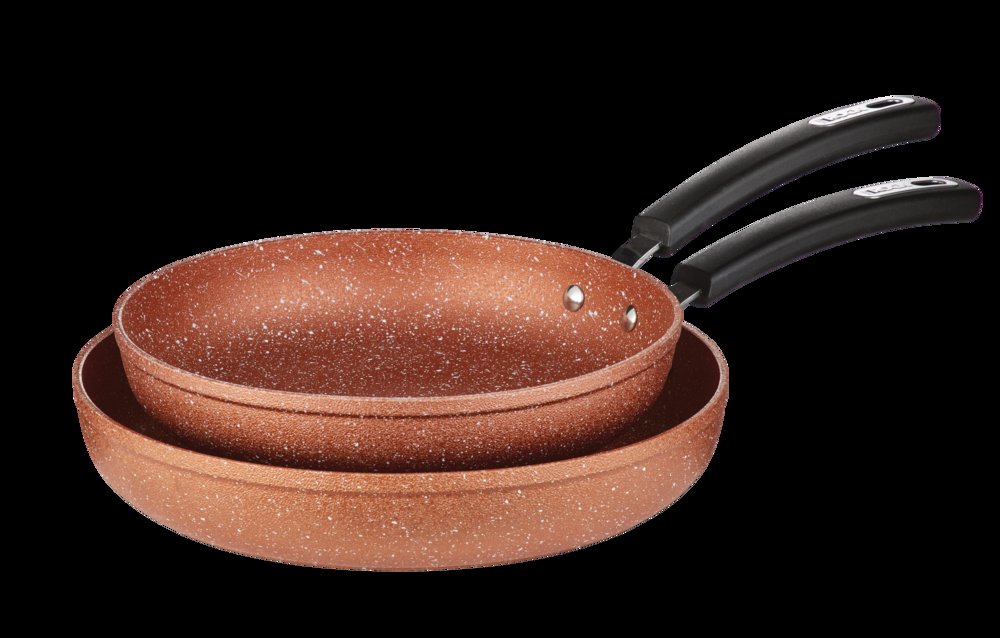 Heritage The Rock Copper Frying Pan, Non-stick, Dishwasher & Oven Safe, Black