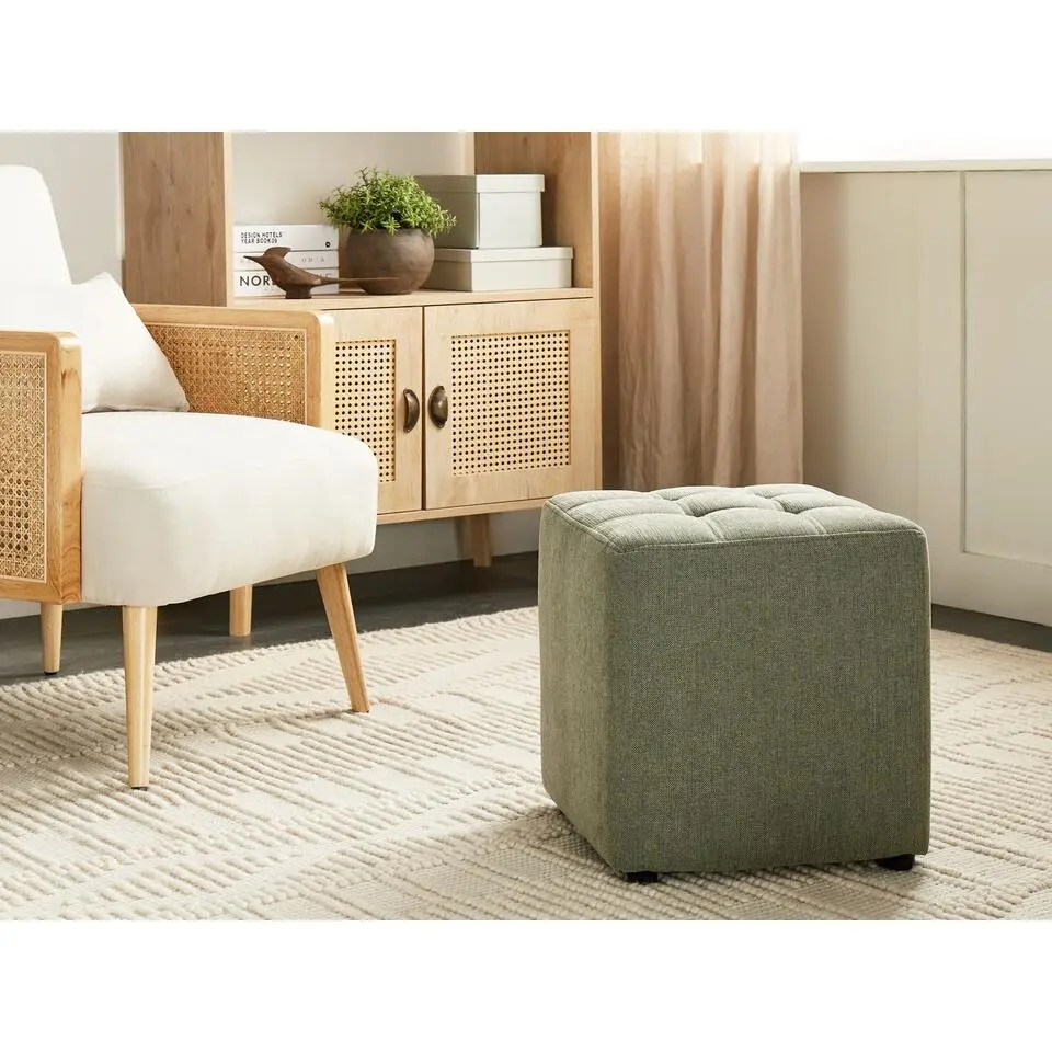 KANSAS - Voetenbank - Groen - 38 cm - Polyester