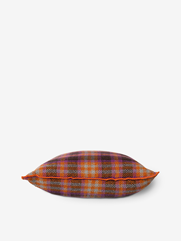 Coussin tartan orange 50x50cm - hk livin... marron/orange