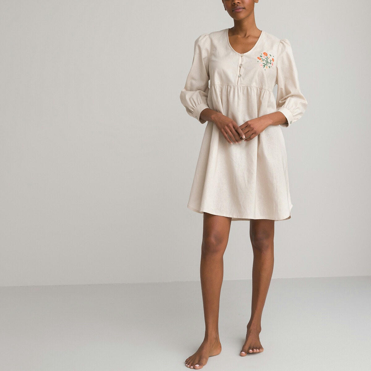 Chemise de nuit manches 3/4