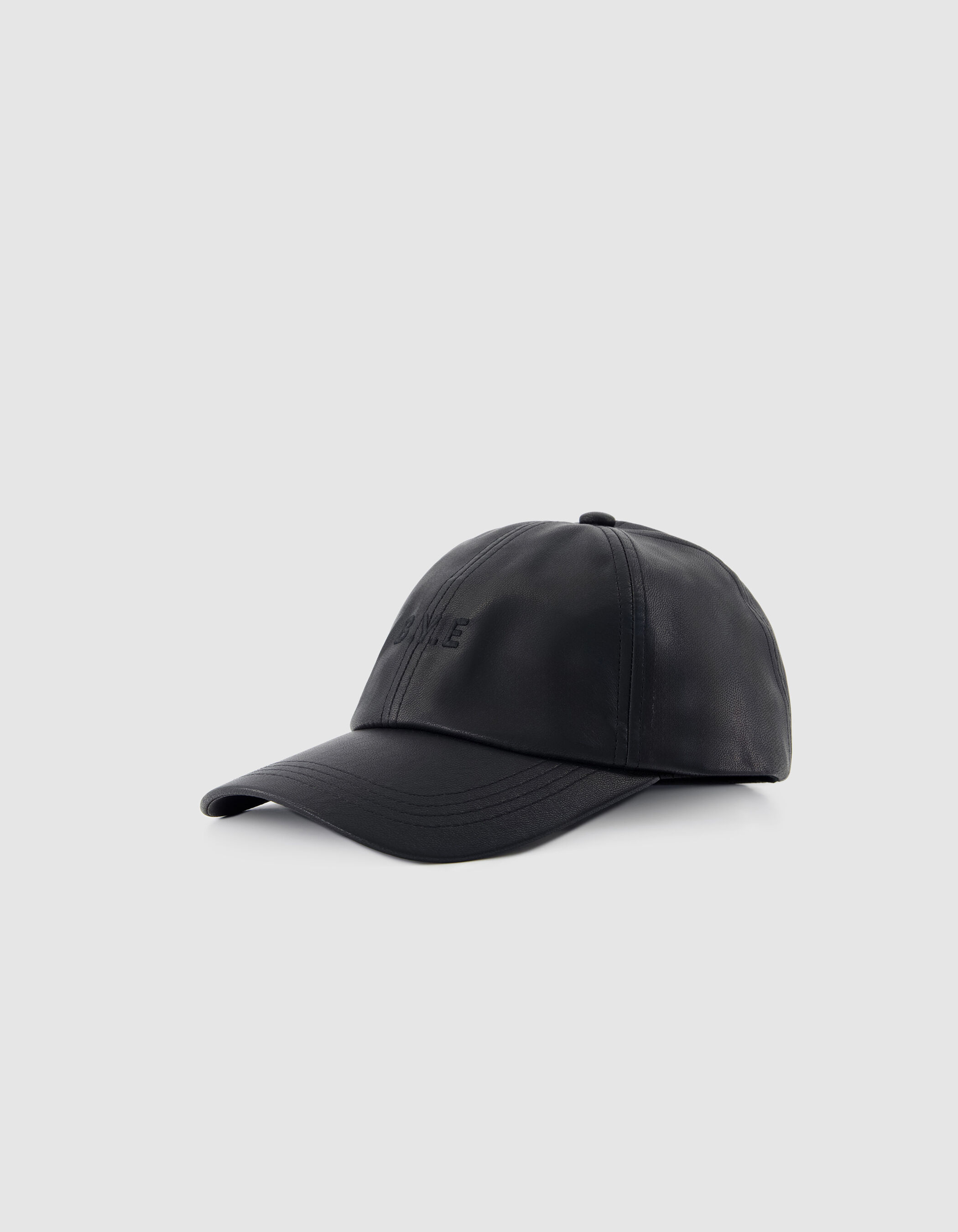 Casquette noire broderie ton sur ton Femme