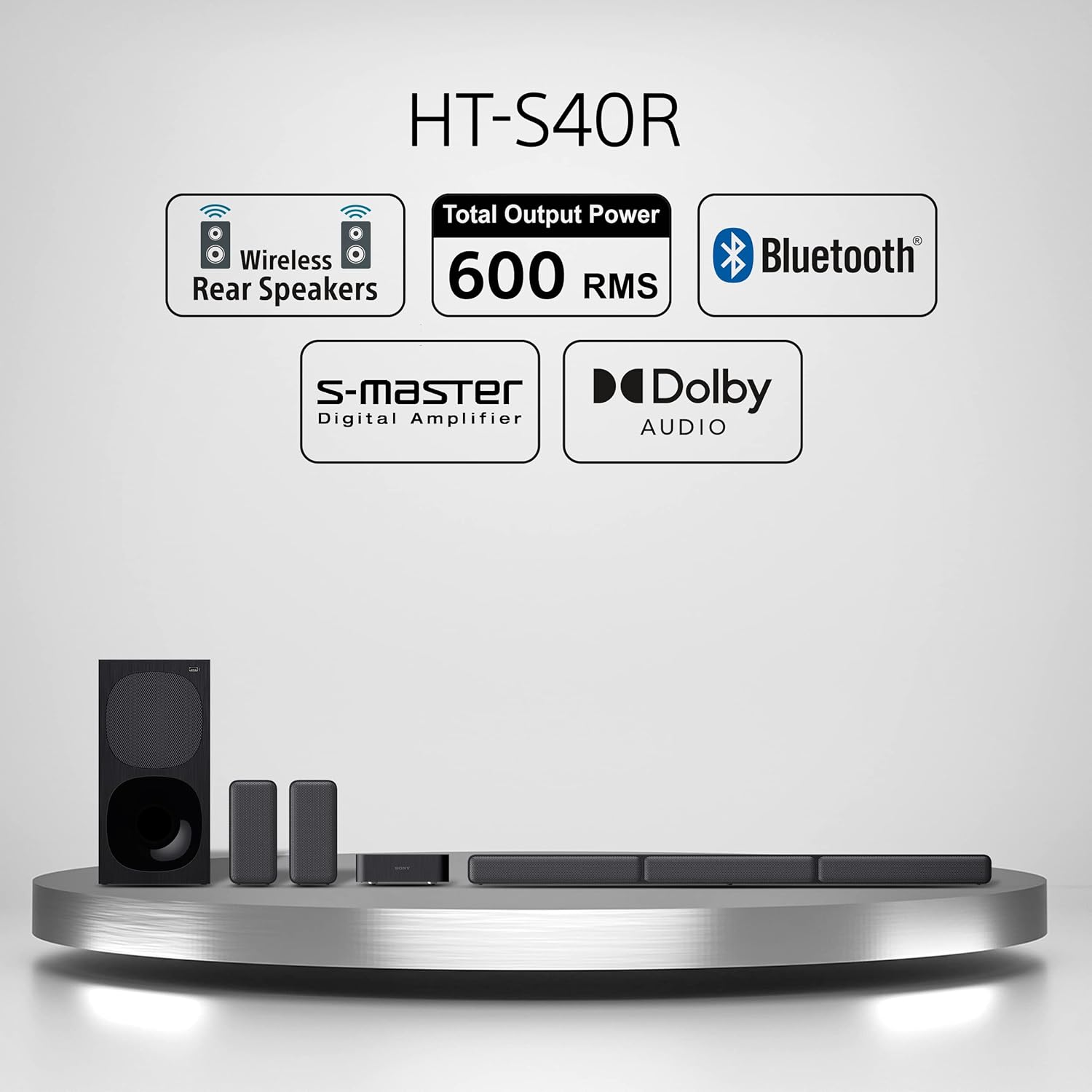 Sony HT-S40R 5.1ch Home Theater Soundbar System black