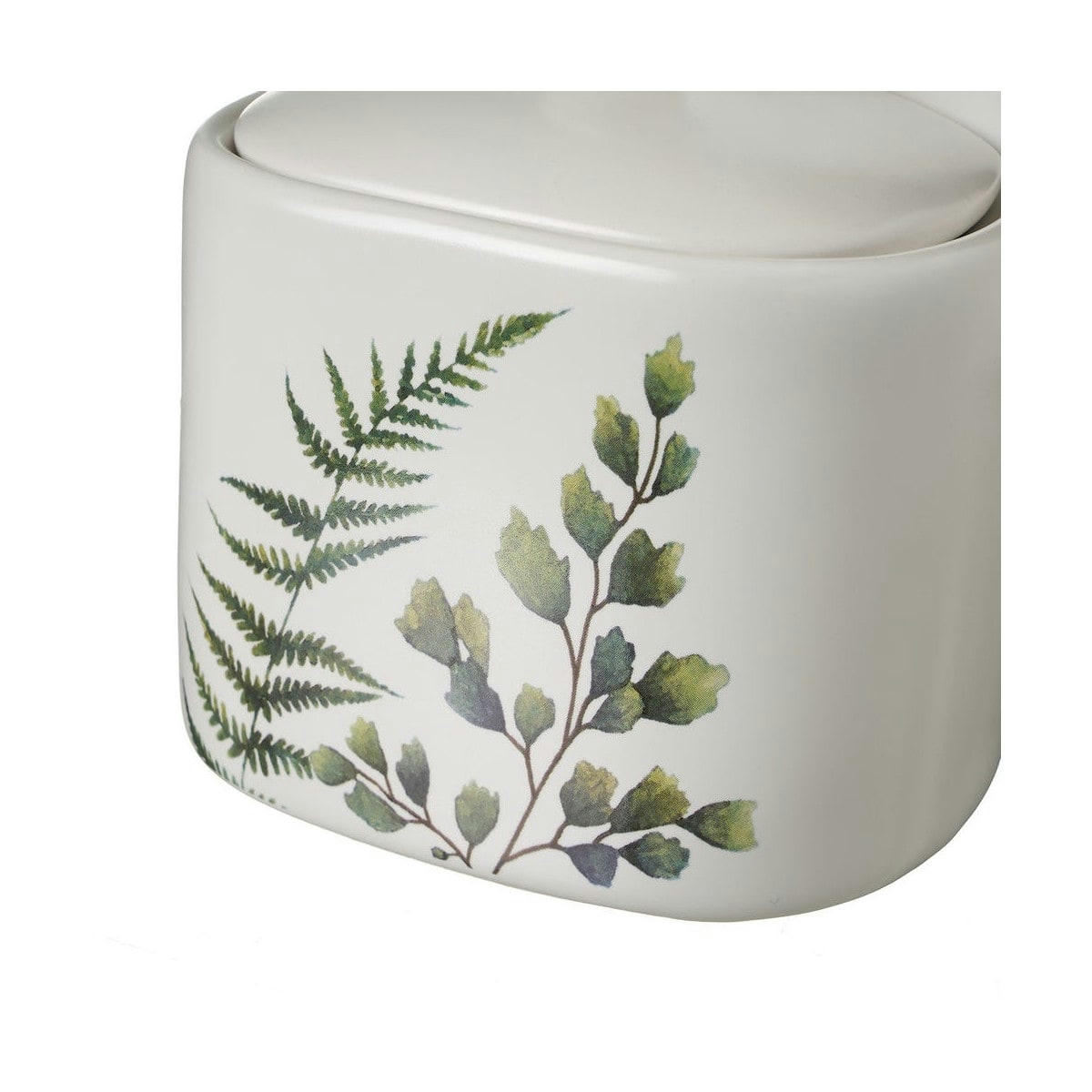 PLANTES VERTES - Pot à sel mural en céramique blanche