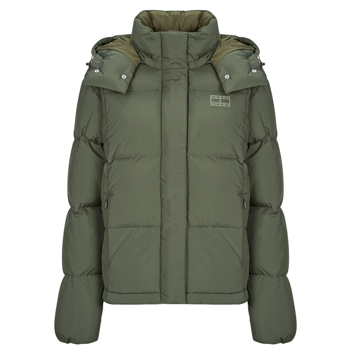 Tommy Jeans - TJW ALASKA GRID DOWN JACKET EXT - Kaki