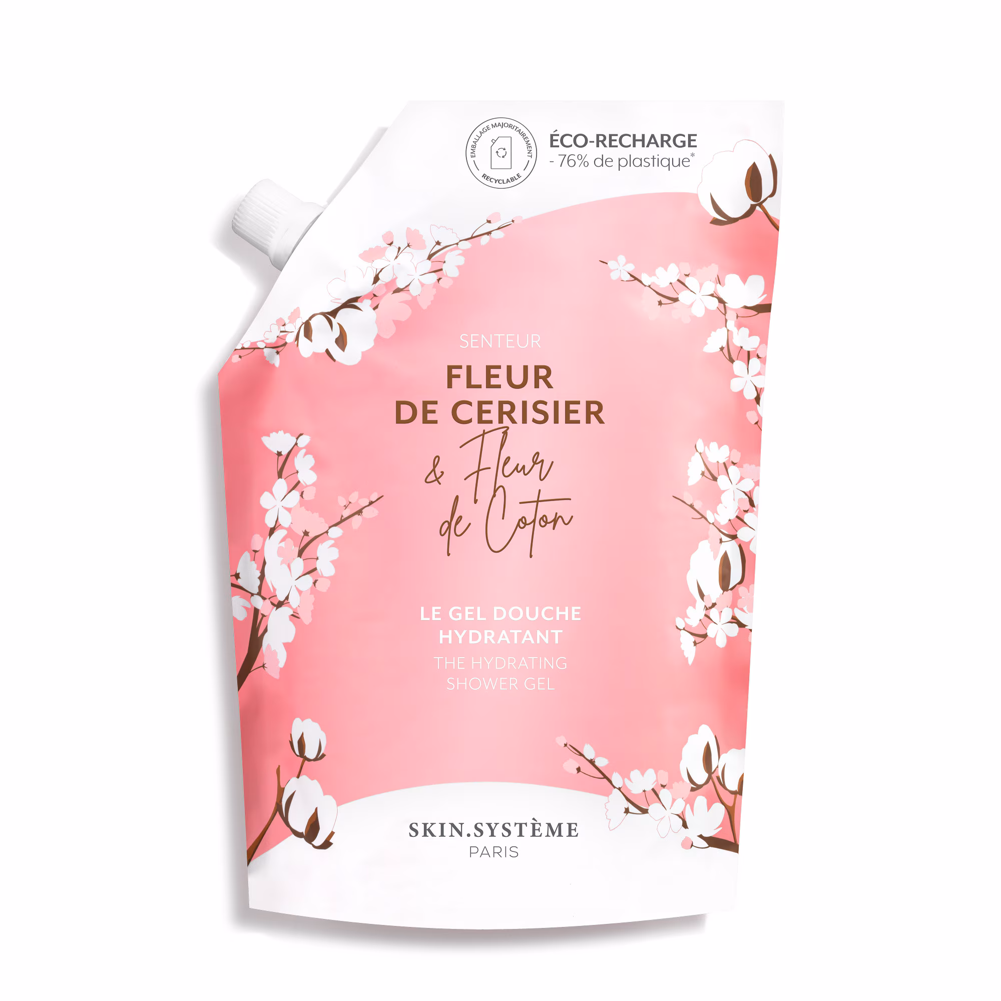 BATH&BODYGel douche hydratant fleurs de cerisier & fleur de coton - recharge