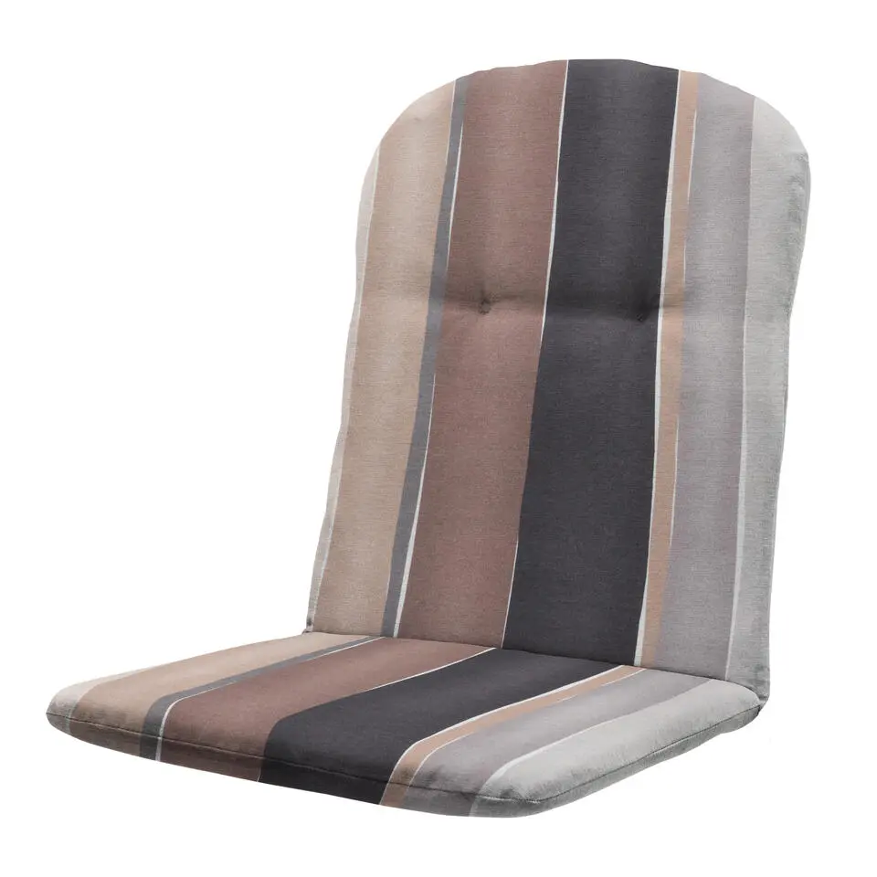 Madison - Kuipstoelkussen Hoge rug Nox - Mulitkleur - 96x45x3,5cm - Set van 4