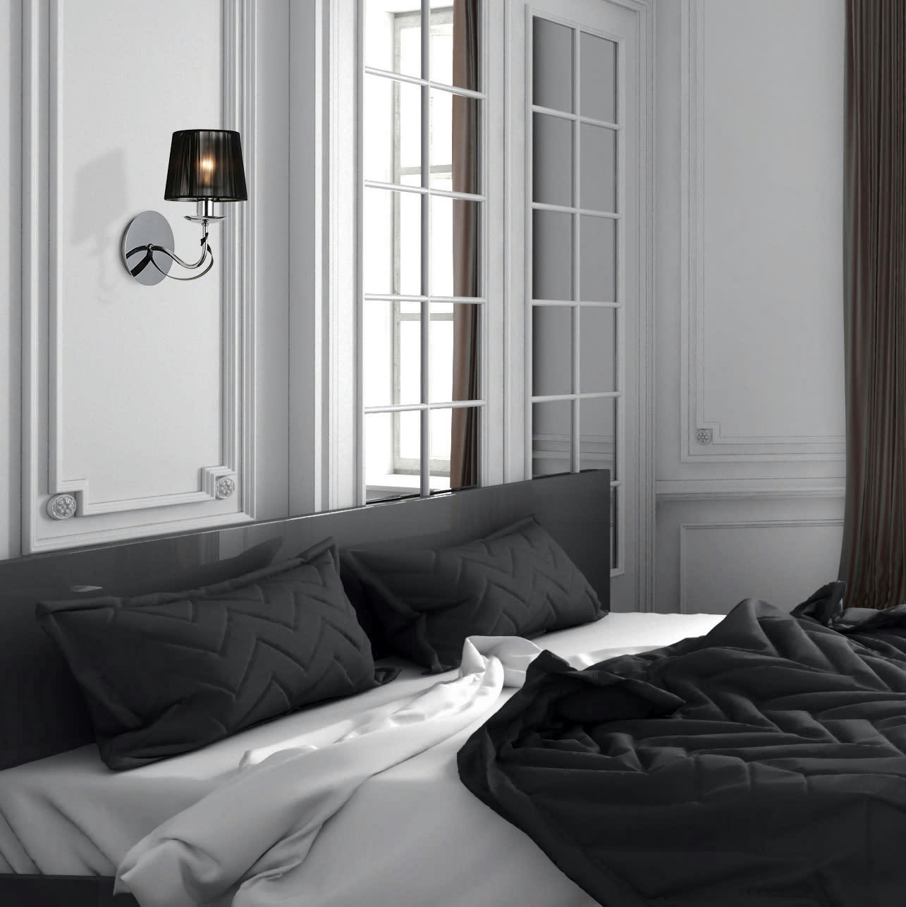 RUBAN - Applique en métal argenté