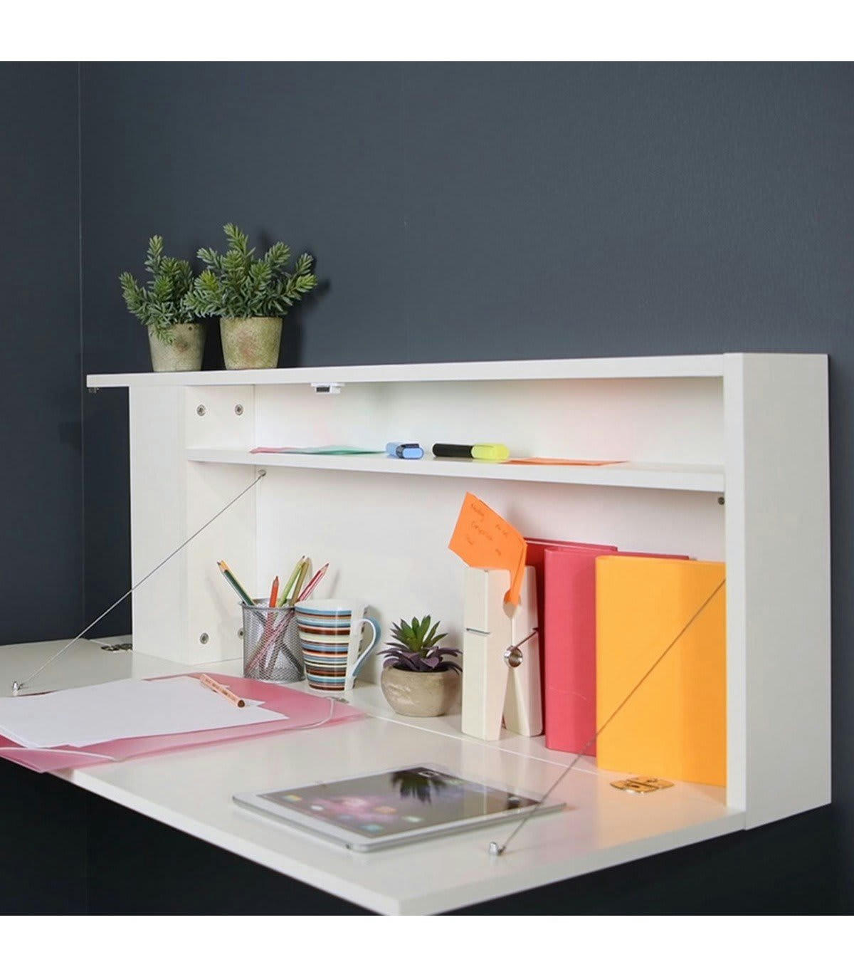 - Bureau rabattable suspendu - L108 cm