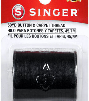 SINGER Button & Carpet Thread 50 Yds