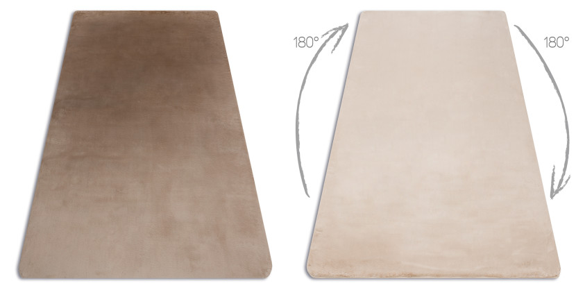 Dywan POSH Shaggy camel, beż gruby, pluszowy, antypoślizgowy, 160x220 cm