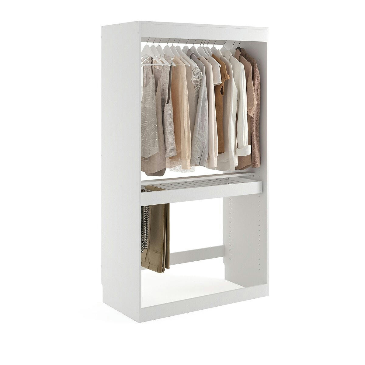 Module dressing, penderie + porte pantalons, Build