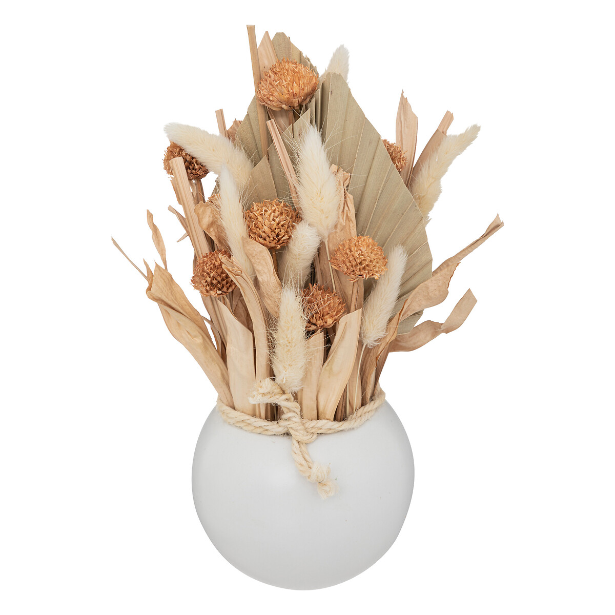 Dried flower composition "Sea view" Ceramic, H.25 cm