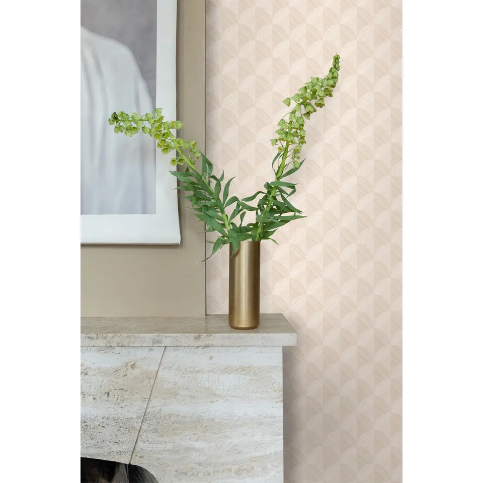 Origin Wallcoverings behang 3D-motief lichtbeige - 50 x 900 cm