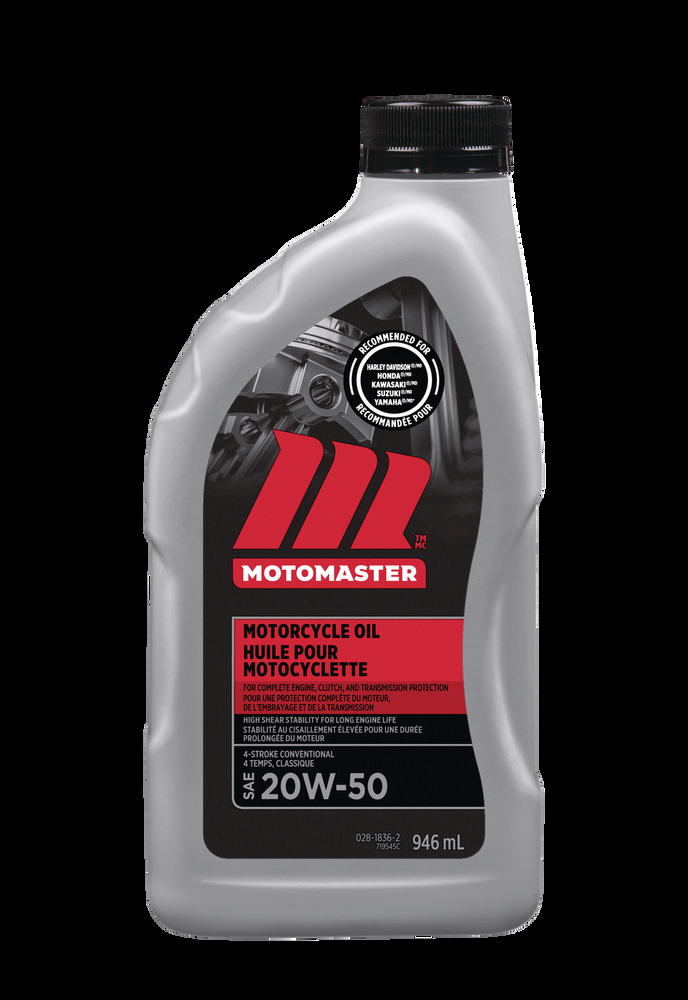 MotoMaster 4-Stroke Motorcycle Oil SAE, 946-mL