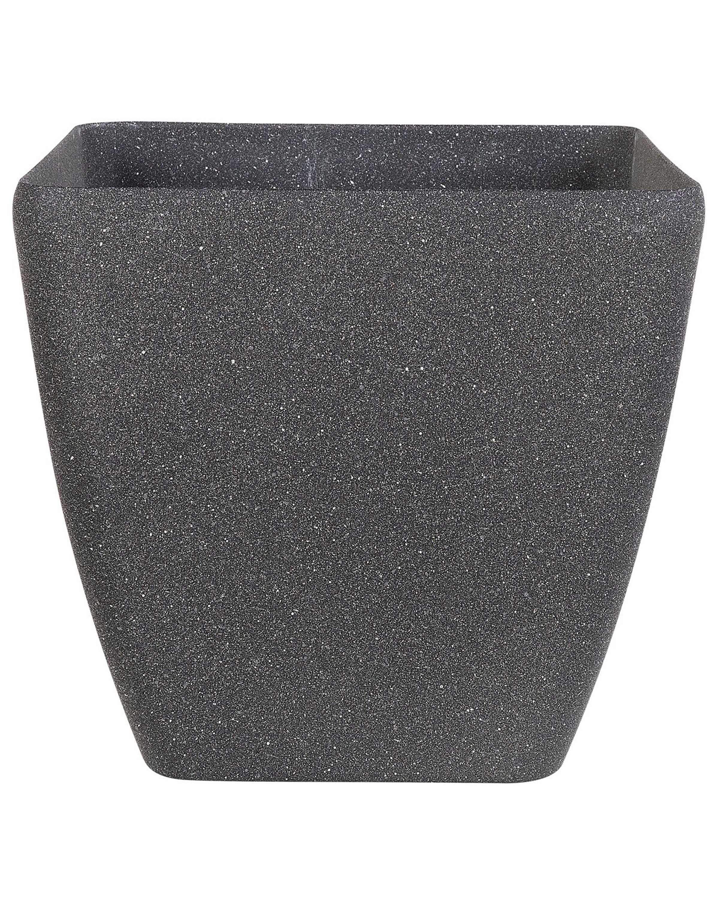 Kwadratowa doniczka 42 cm ciemnoszara