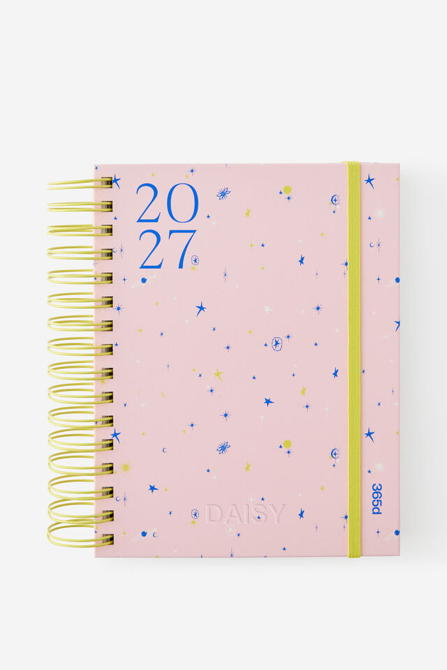 Personalised 2027 A5 Daily Bright Days Diary