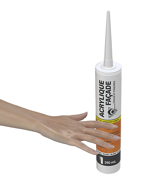 Méduze - Mastic acrylique universel pour façade 310 mL - BLANC