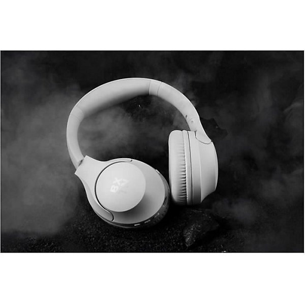 Casque supra auriculaire Buxton BHP 8700 Bluetooth V5.3 blanc pliable 60h autonomie
