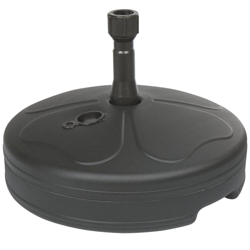 Pied de parasol rond à remplir 20L noir