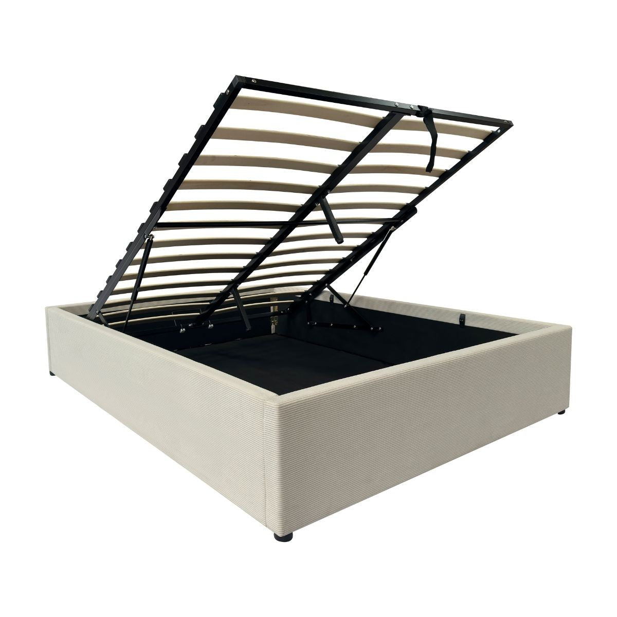 Calicosy - ROMY Opbergbed bekleed - Grijs - 152x204x36,5 cm