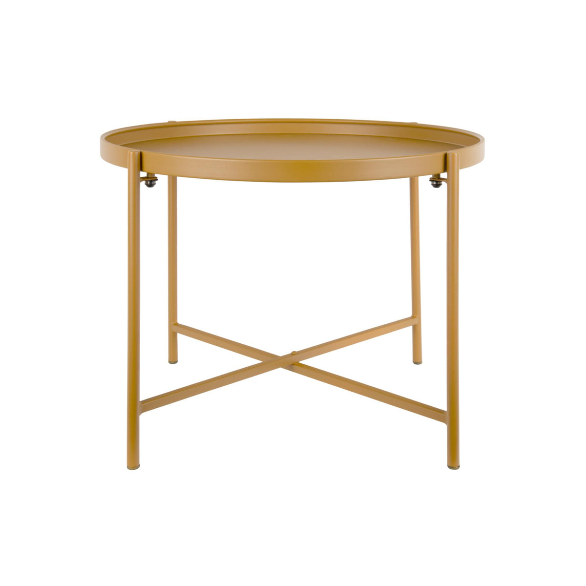 Leitmotiv salontafel Meseta - geel - 50x50x38.5cm