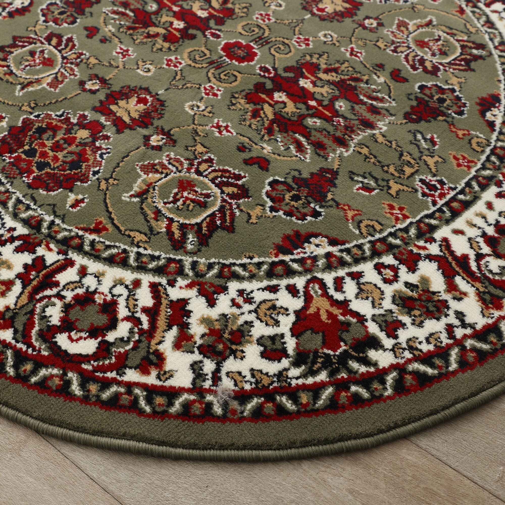 Tapis rond motifs perse