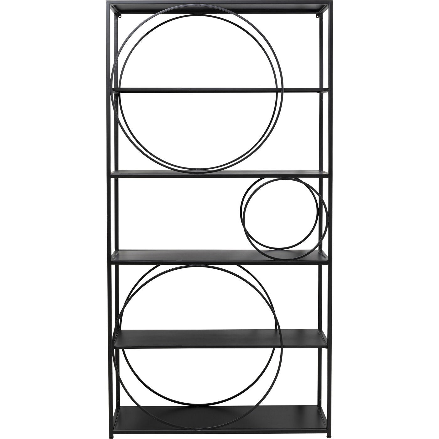 Kare Design Bookshelf Circle zwart 200x100cm