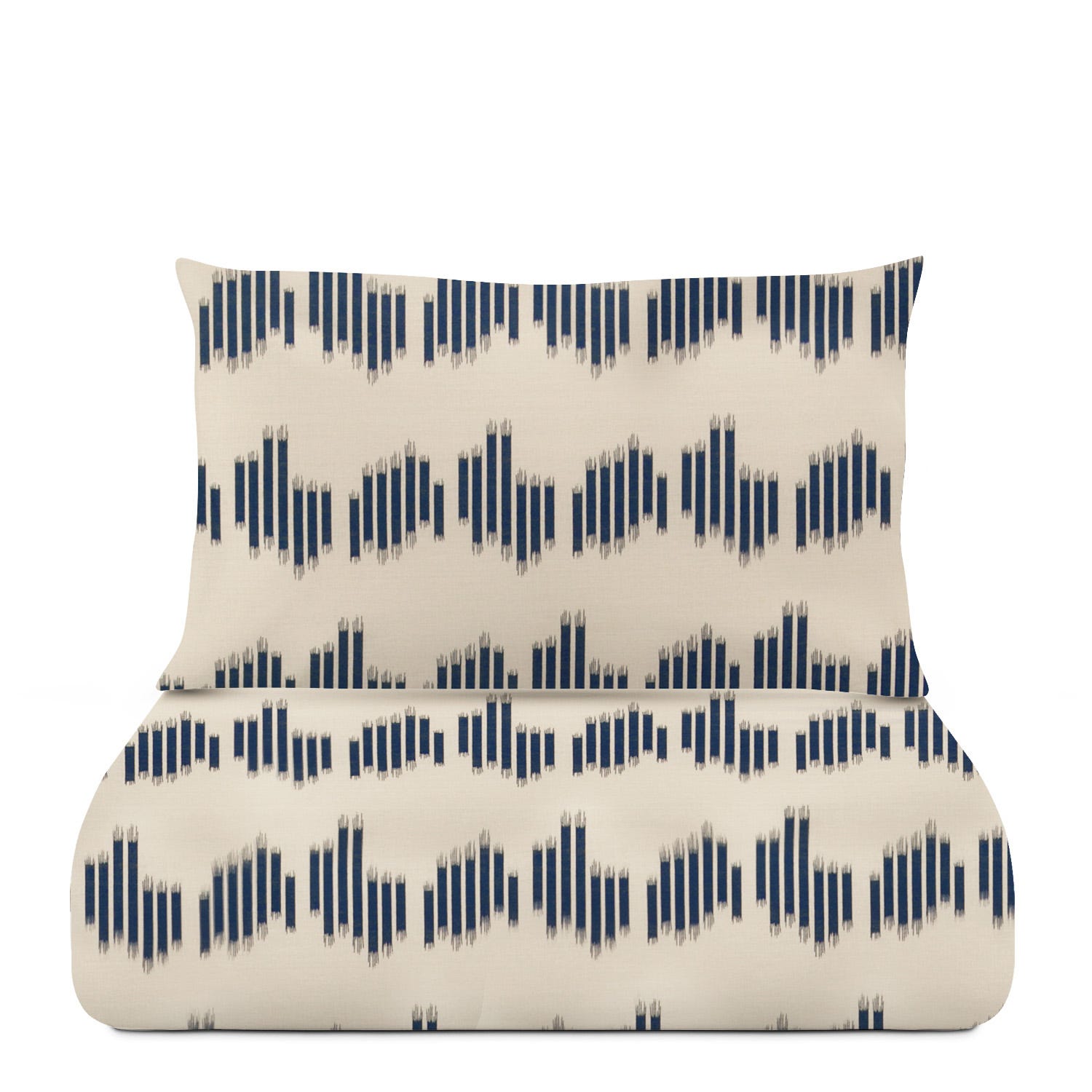 Parure copripiumino singolo geometrico blu