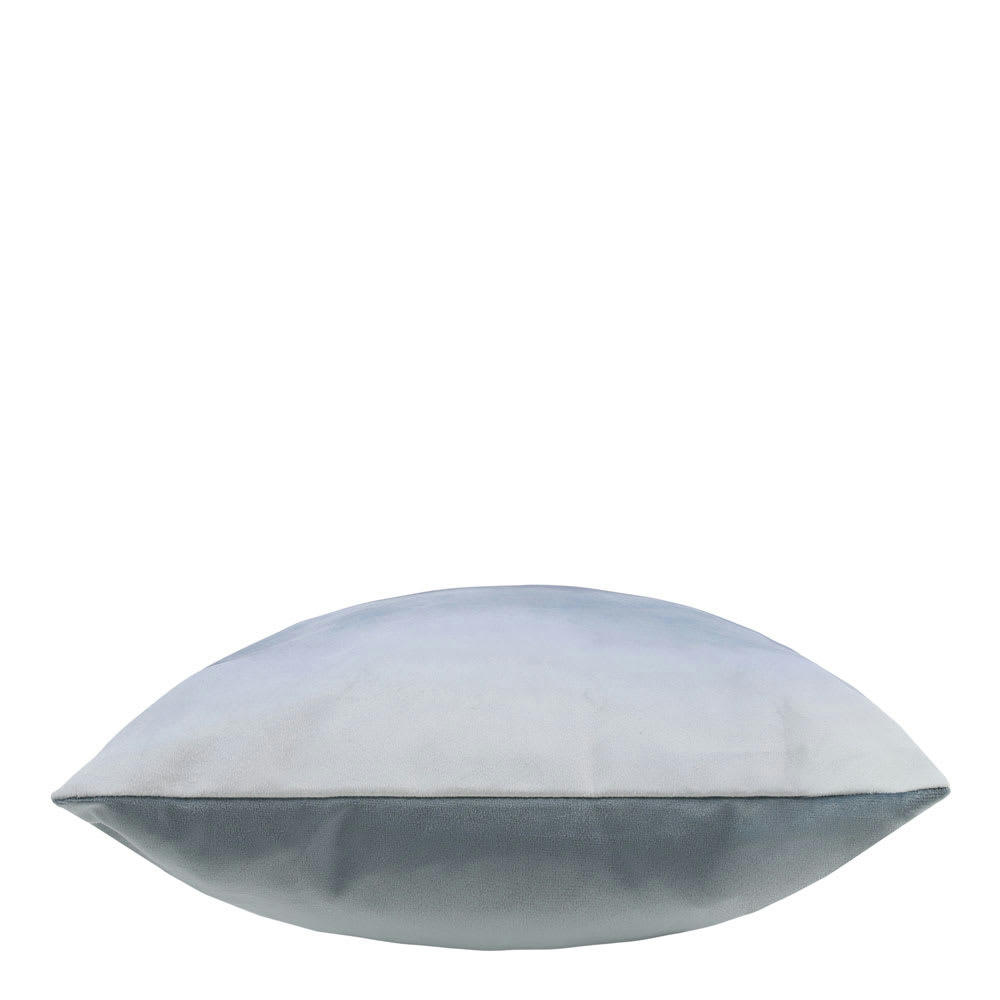 - Coussin en velours à motif dégradé bleu