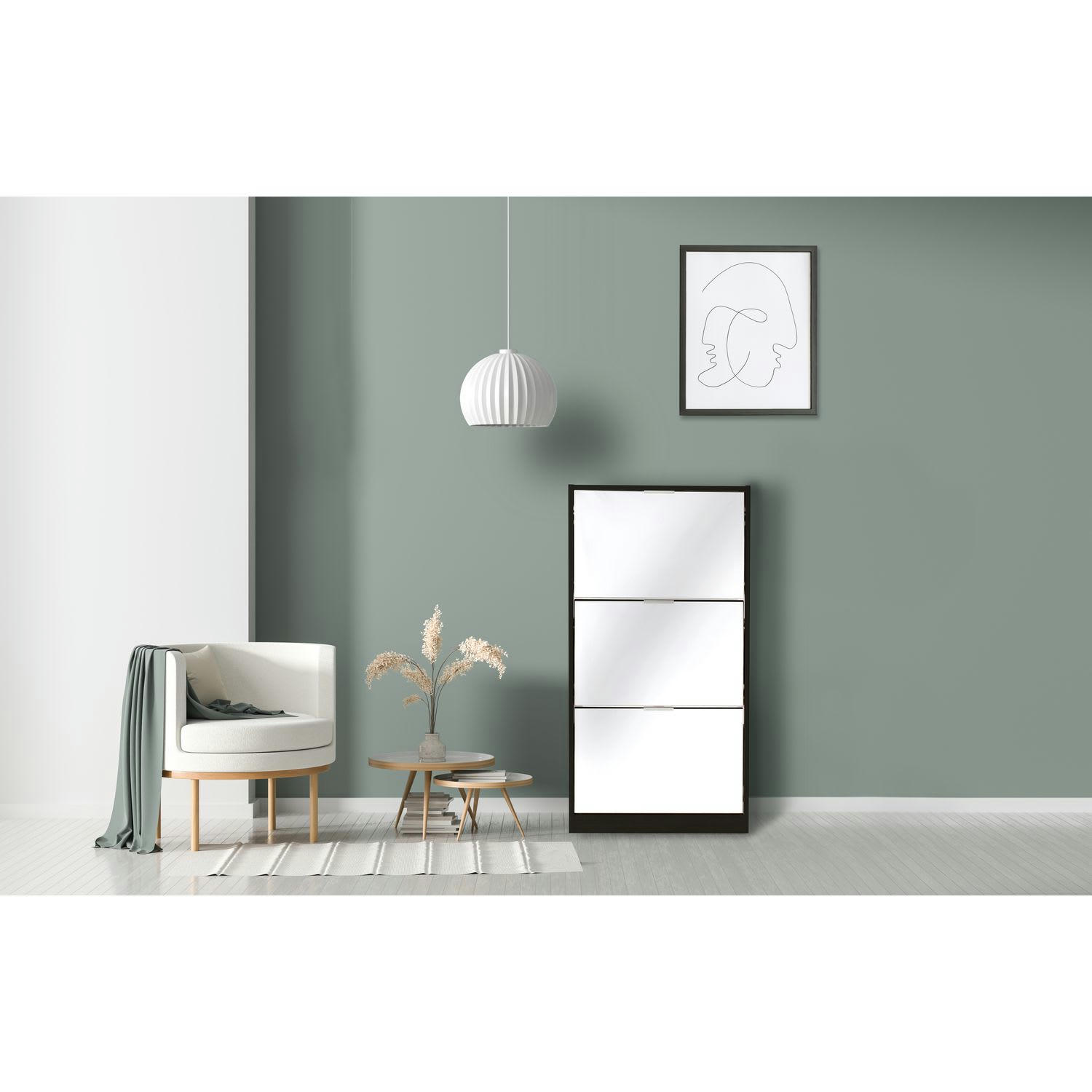 PRATIK - Meuble à chaussure design pratik noir