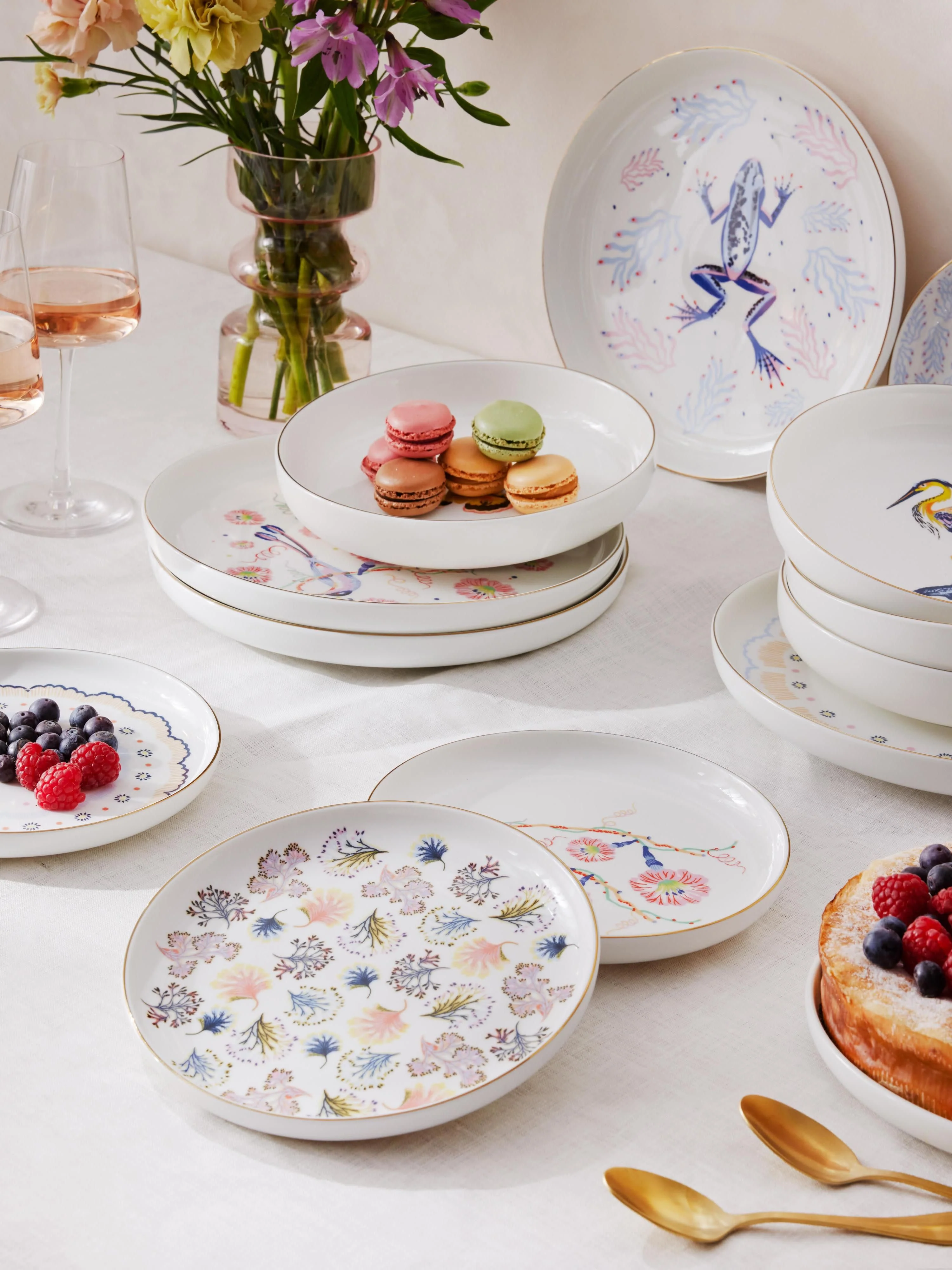 Geschirr-Set Flamboyant, 4 Personen, 12er-Set