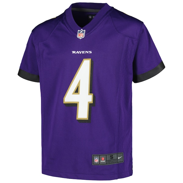 Zay Flowers Baltimore Ravens Nike Youth Game Jersey - Purple