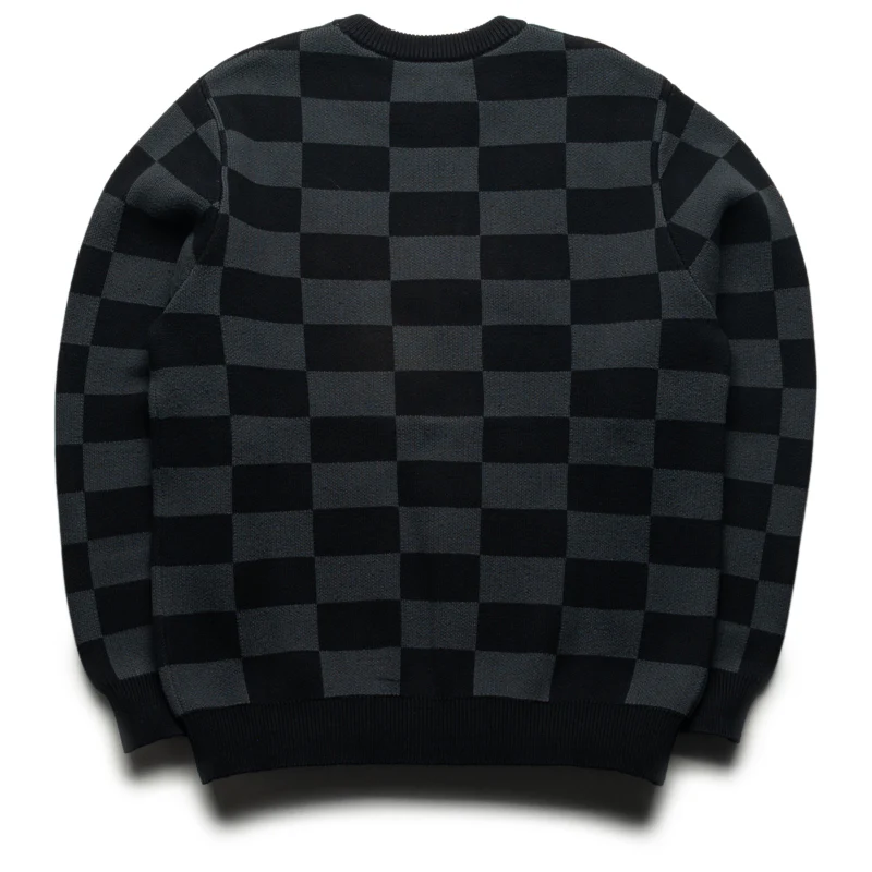 Ice Cream Check Sweater - Black