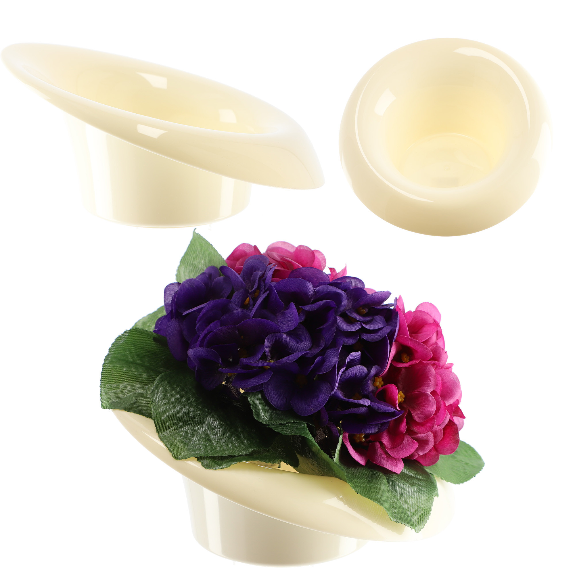 Doniczka Osłonka Ikebana Kompozycja Kolory 12cm