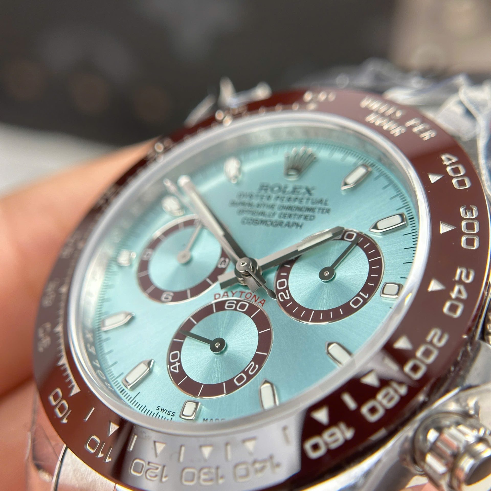 Rolex Daytona 116506 904L Steel Ice Blue Dial 40mm Oyster Super Clone